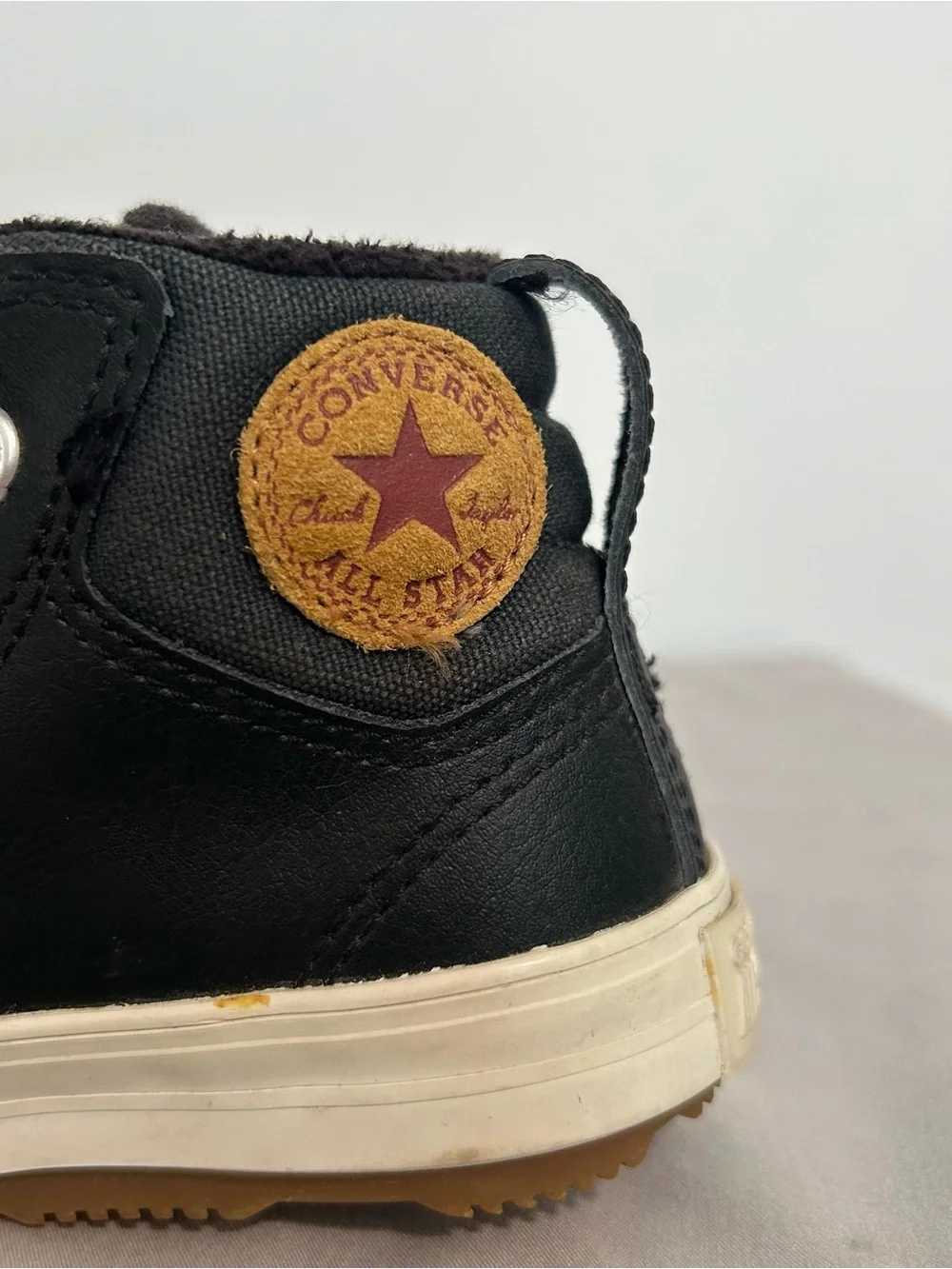 Converse Kids Black High-Top Velcro Sneakers Chuck Taylor